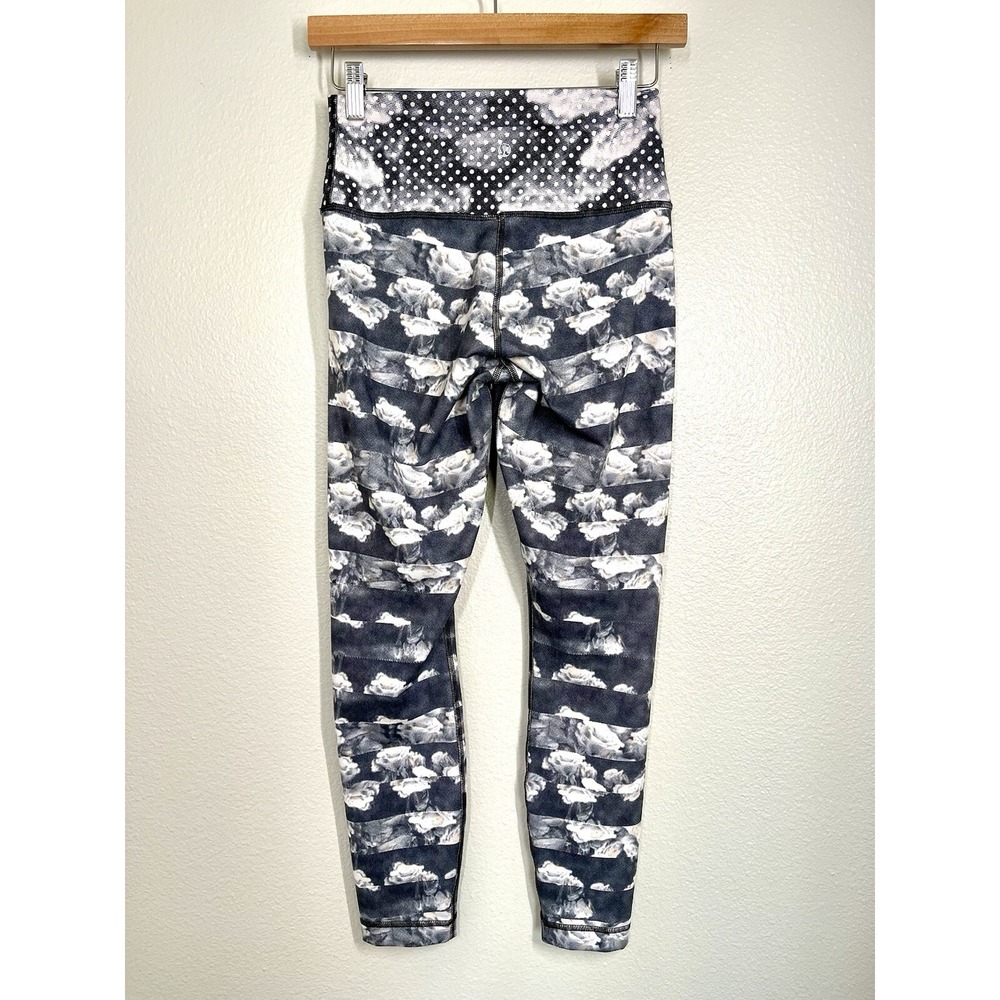LULULEMON High Times Full-on Luon Dream Rose Stripe Leggings Size 4-6? 25" Waist